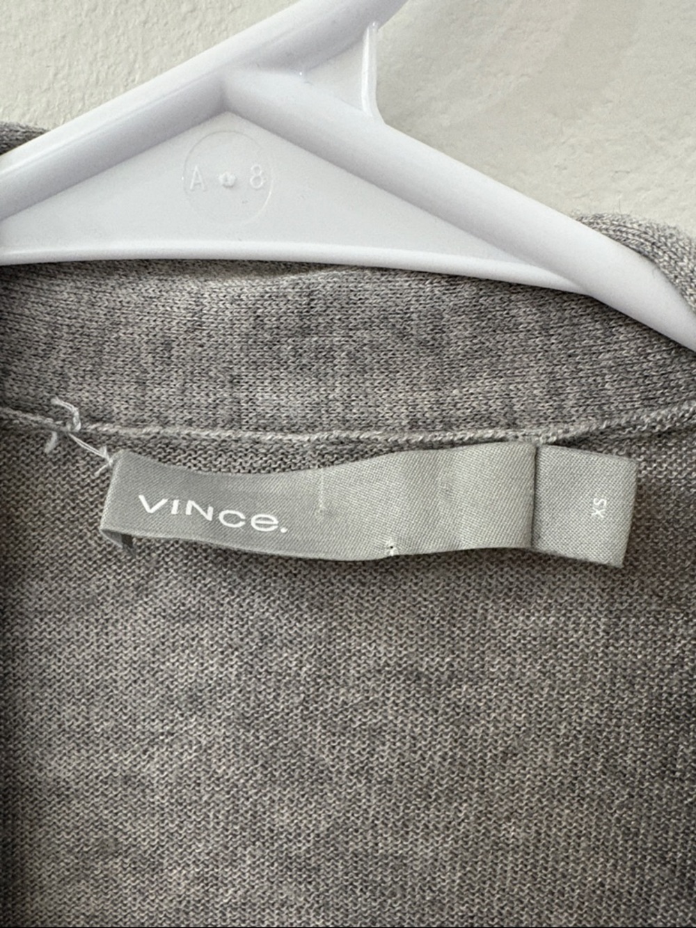 Vince Open-Front Gray Women's Cardigan Sweater - size XS - silk and cashmere - Picture 2 of 5